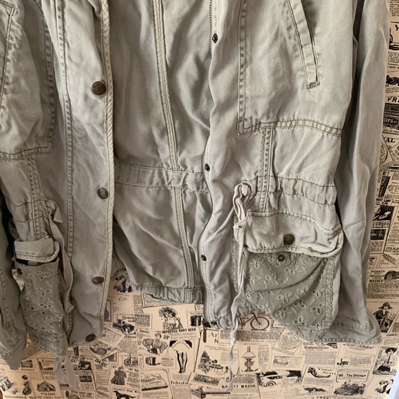 Max jeans green jackets with pockets SZ XS - Picture 3 of 9